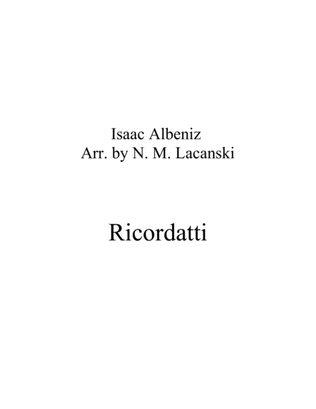 Book cover for Ricordatti