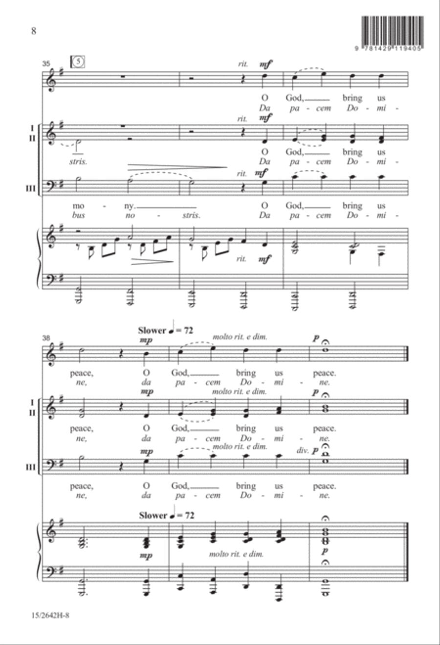 Bring Us Peace Bring Us Peace 3-Part scores gallery preview page 9