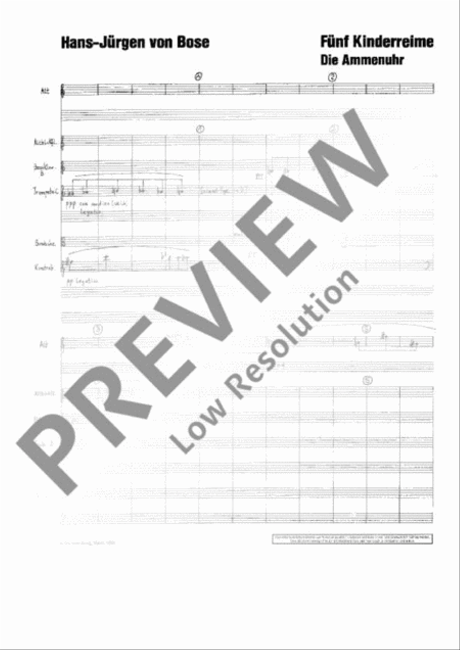 5 Kinderreime Recorder scores gallery preview page 4