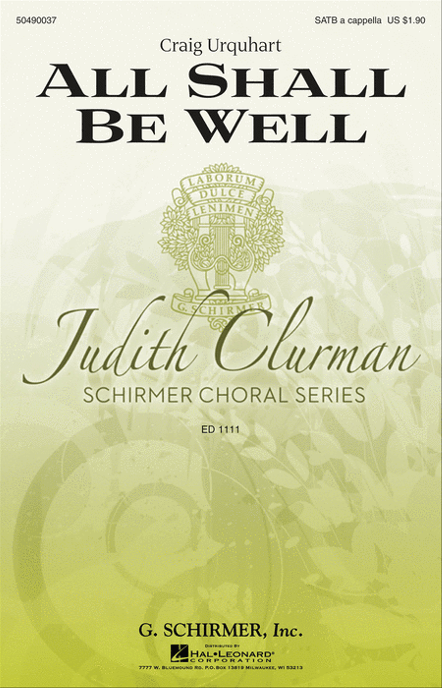 All Shall Be Well 4-Part scores gallery preview page 1