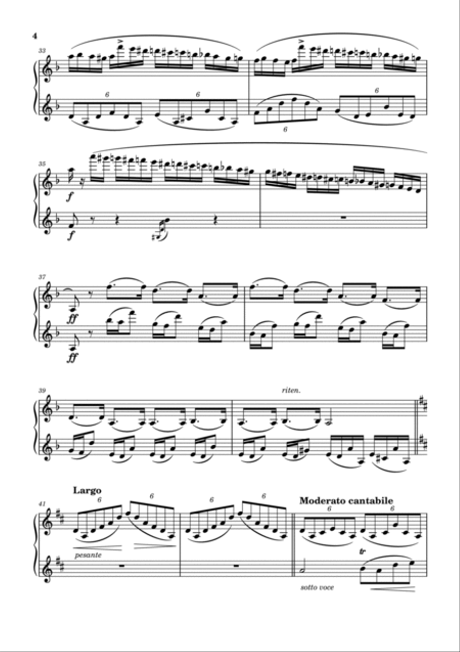 Fantasie Impromptu Clarinet Duet scores gallery preview page 4
