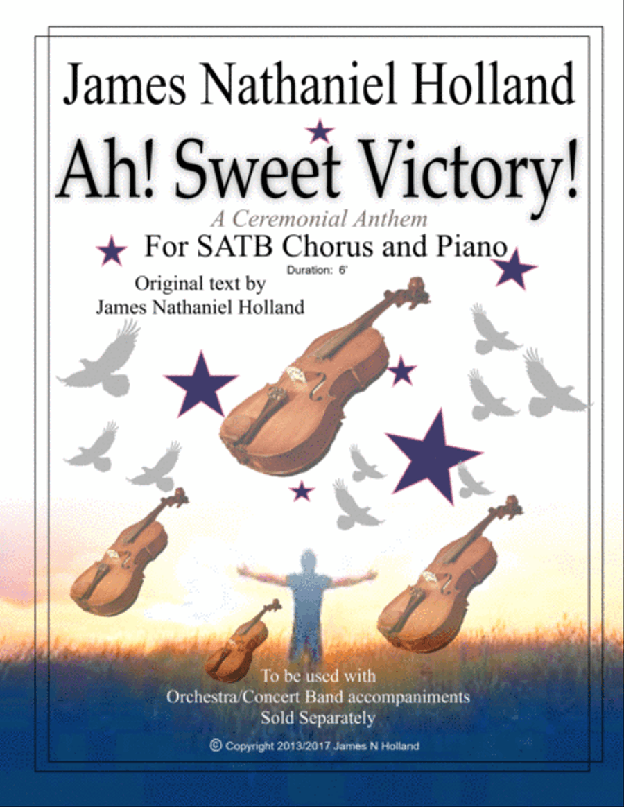 Ah! Sweet Victory Celebration Coronation Anthem for SATB Chorus and Piano 4-Part scores gallery preview page 1