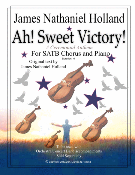 Ah! Sweet Victory Celebration Coronation Anthem for SATB Chorus and Piano image number null