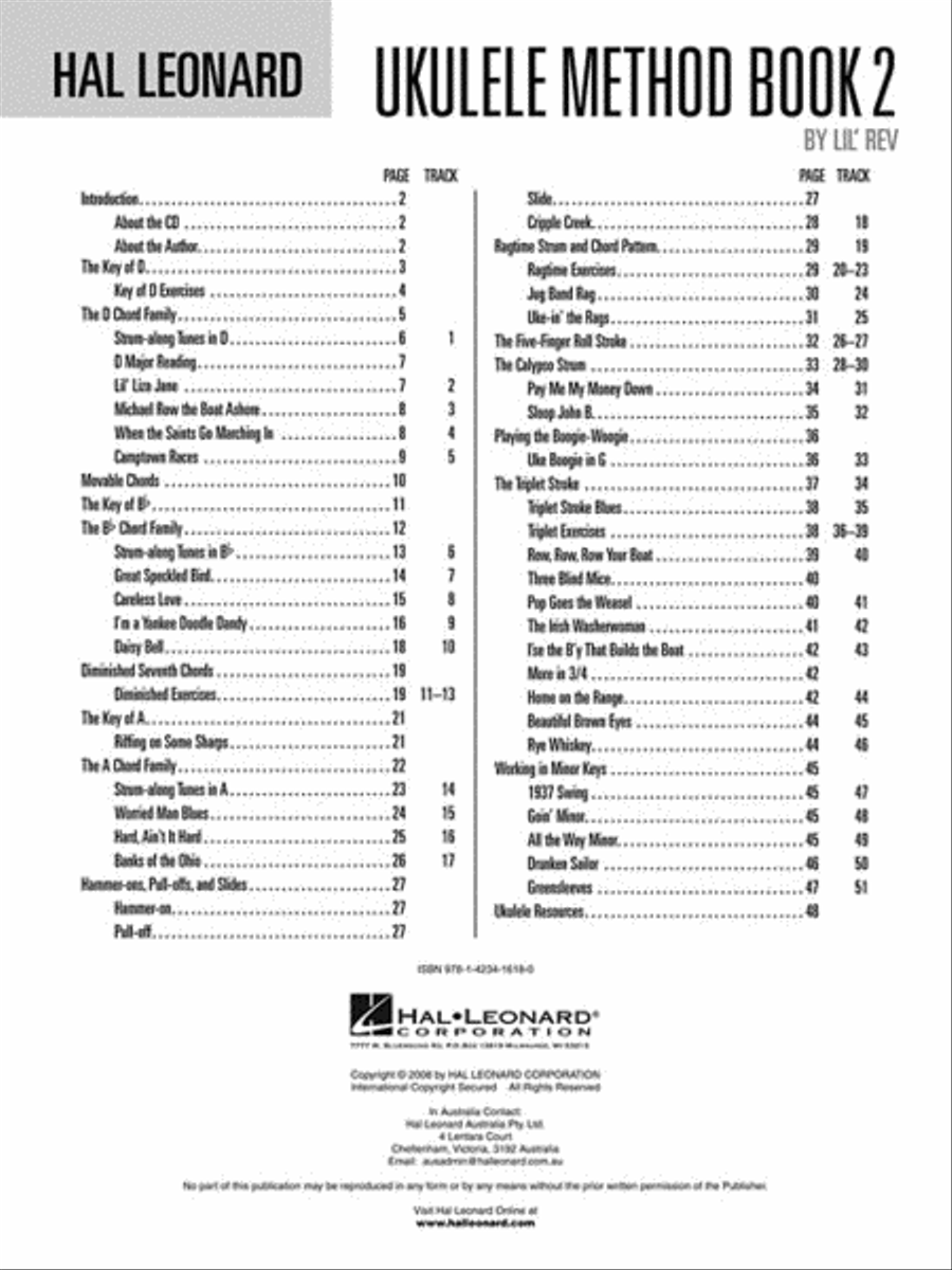 Hal Leonard Ukulele Method Book 2 Ukulele scores gallery preview page 2