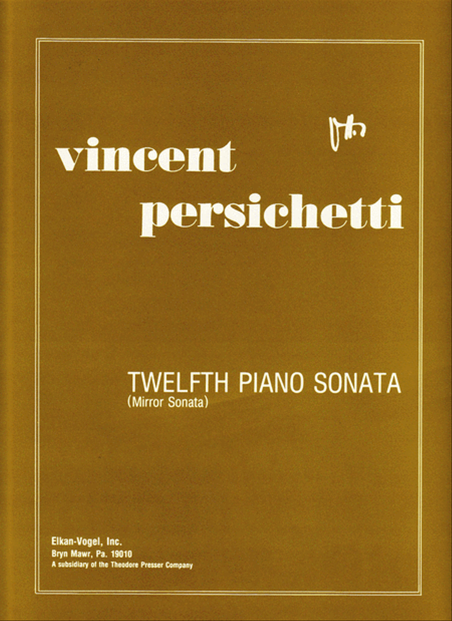 Twelfth Piano Sonata Twelfth Piano Sonata Chamber Music scores gallery preview page 1