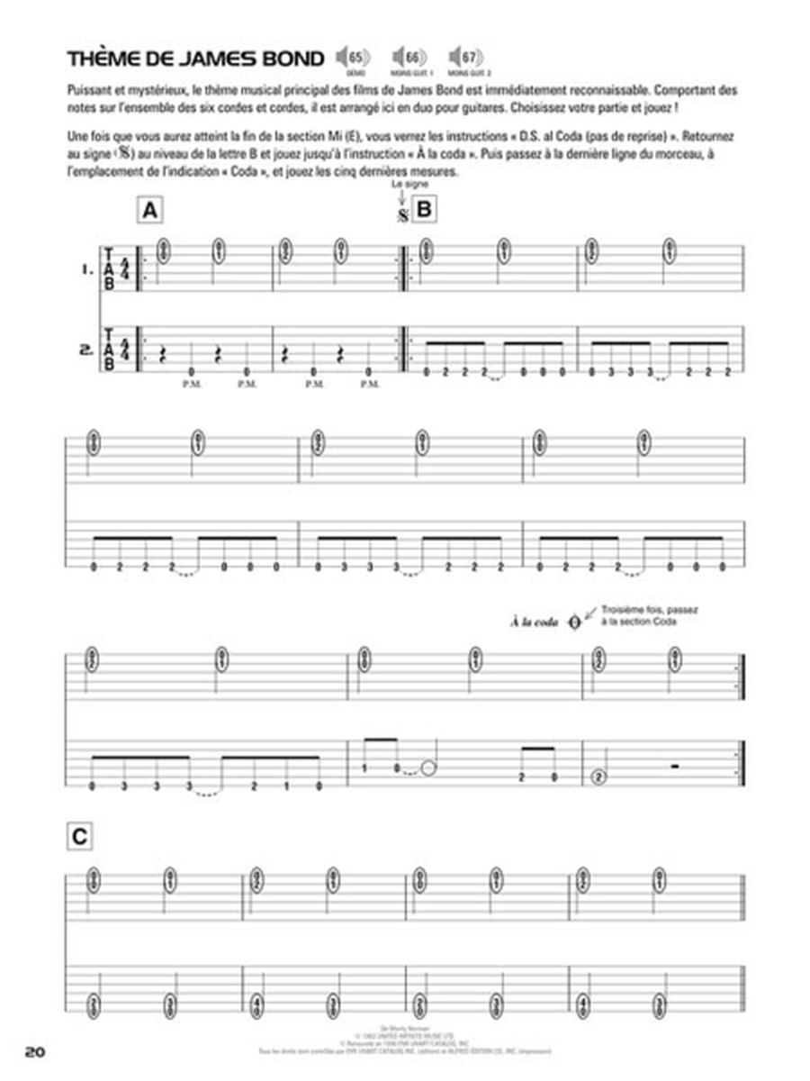 Hal Leonard Methode de Guitare Tab image number null