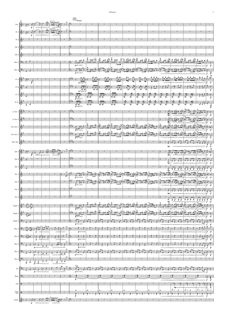 Hungarian Dance No.20 Hungarian Dance No.20 Concert Band scores gallery preview page 3