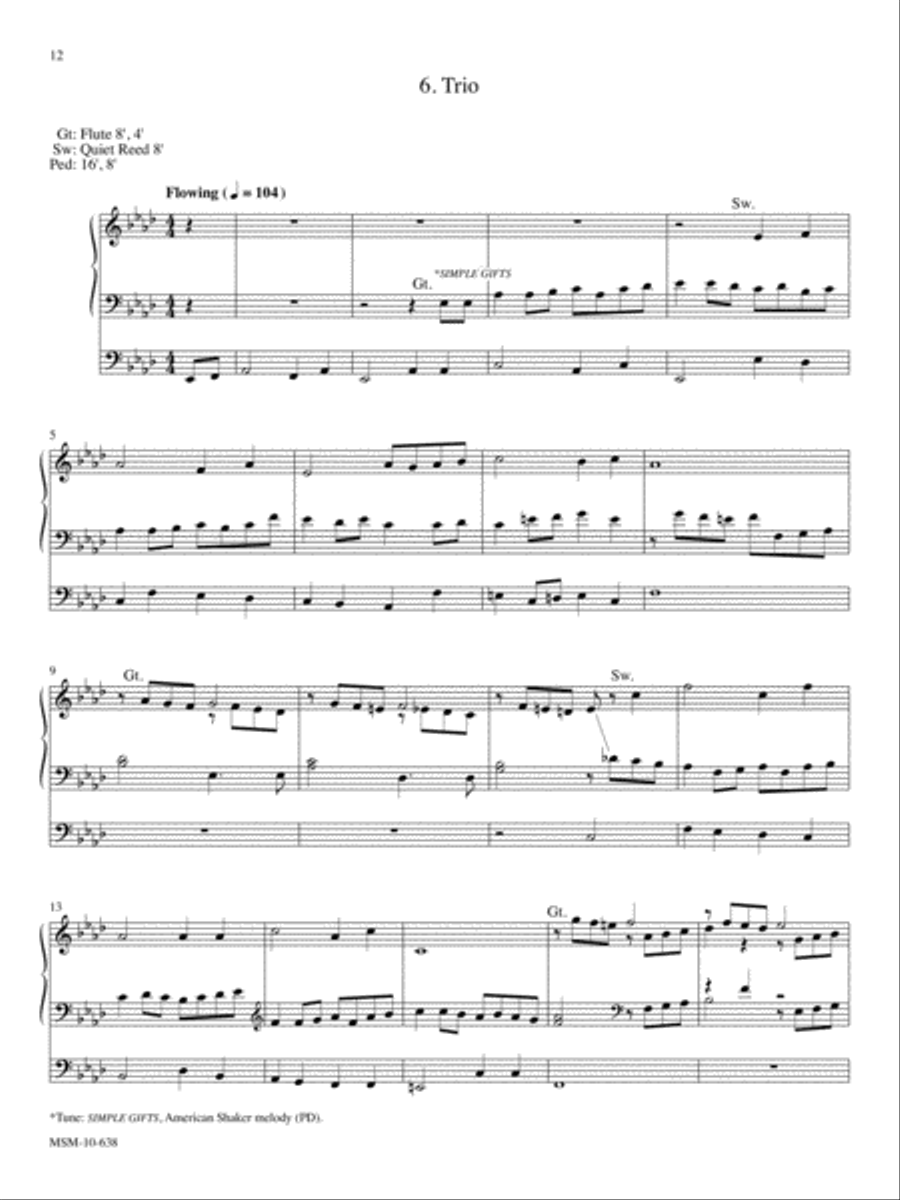 Variations for Organ on How Firm A Foundation Organ scores gallery preview page 8