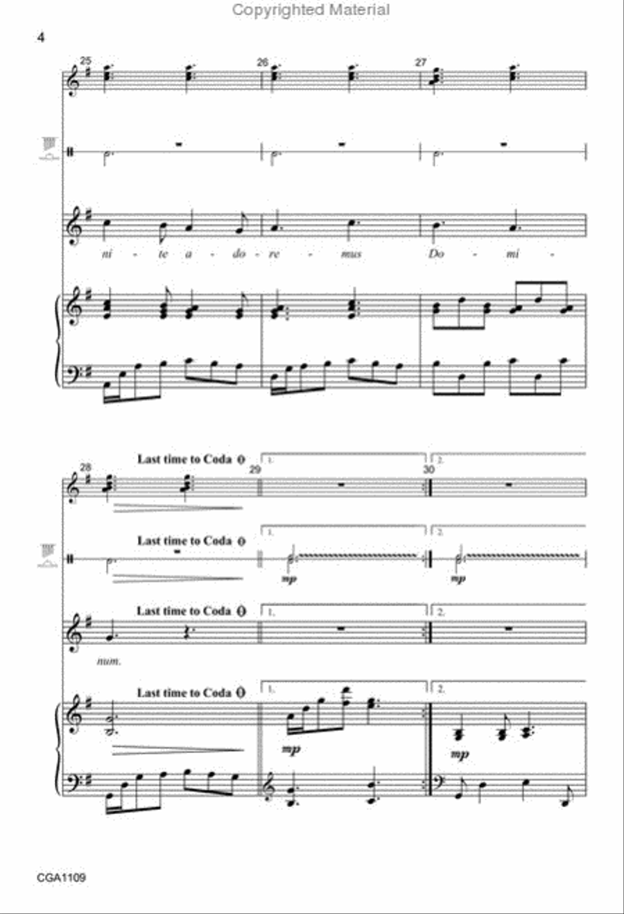 The Snow Lay on the Ground Unison Choir scores gallery preview page 5