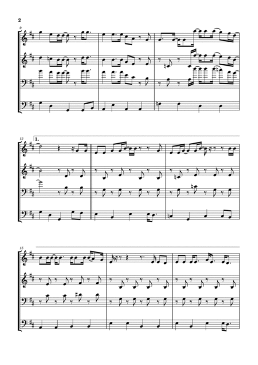 Eastbound And Down Brass Ensemble scores gallery preview page 3