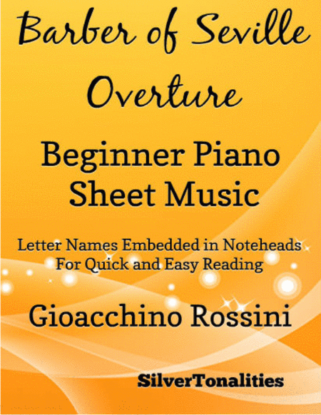 Barber of Seville Overture Beginner Piano Sheet Music