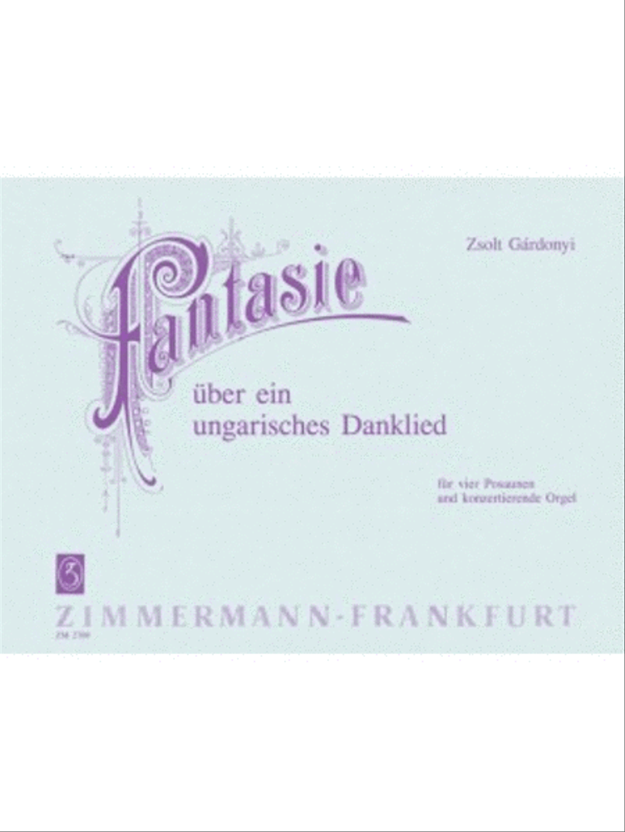 Fantasy on a Hungarian song of thanksgiving Trombone Quartet scores gallery preview page 1