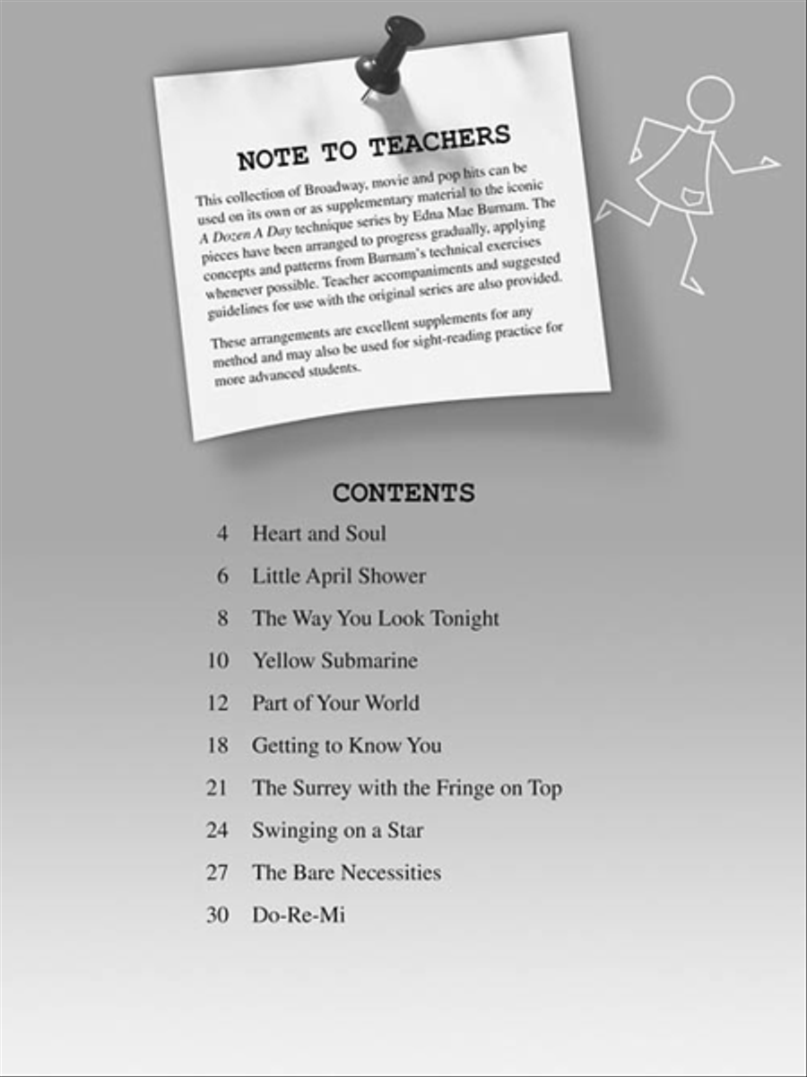 A Dozen a Day Songbook - Preparatory Book Piano Method scores gallery preview page 2