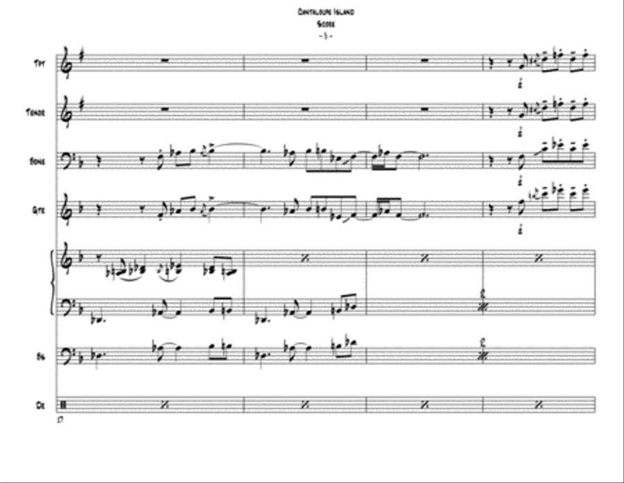 Cantelope Island Cantelope Island Jazz Ensemble scores gallery preview page 6