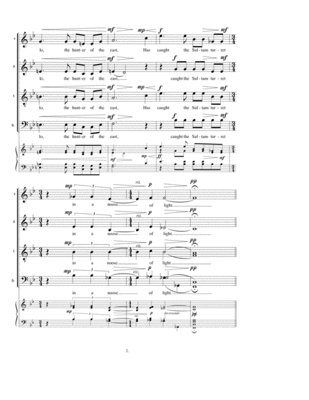 Four Choral Shorts on the Rubáiyát of Omar Khayyám. satb image number null