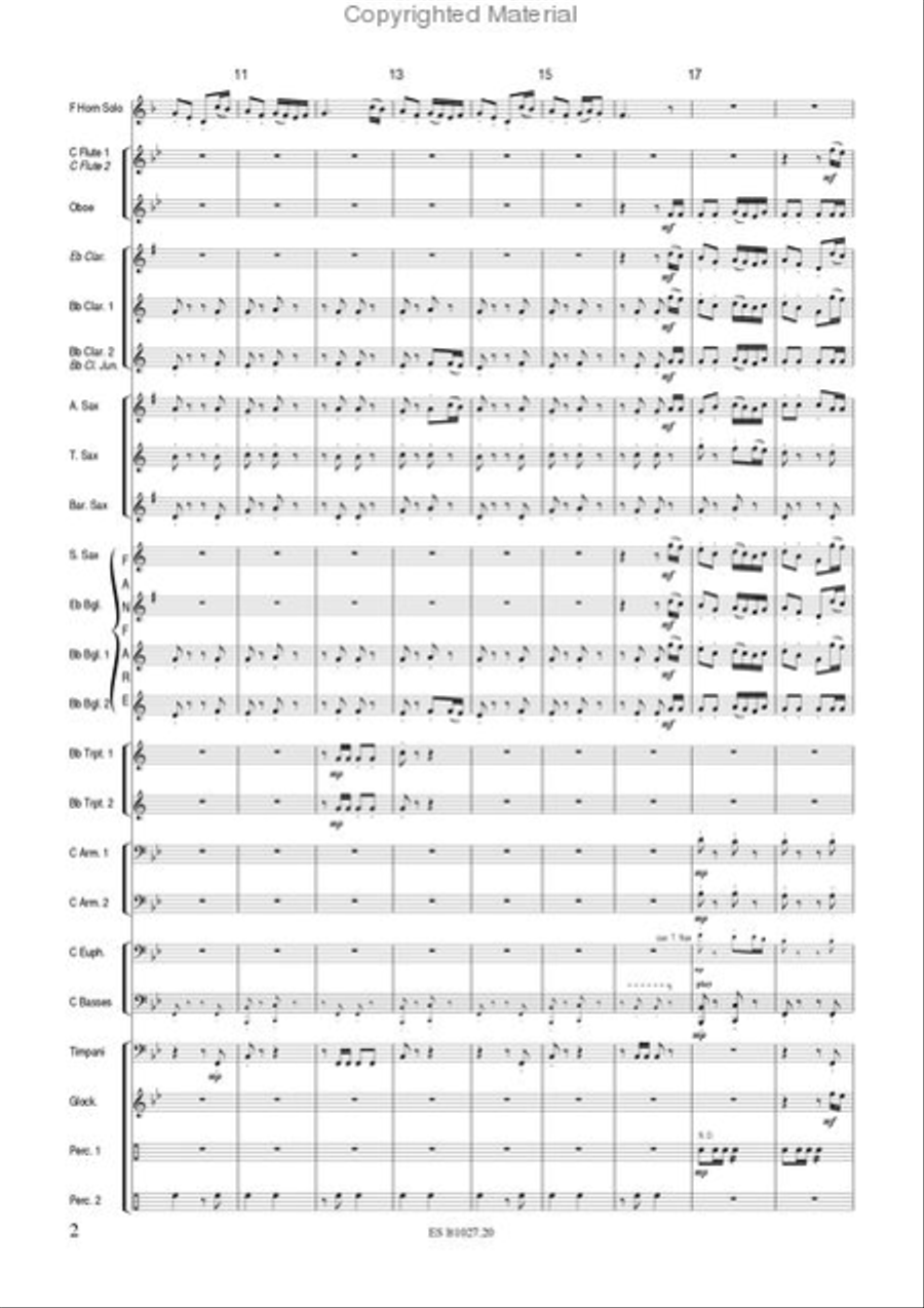 Beauty Horn Concert Band scores gallery preview page 5