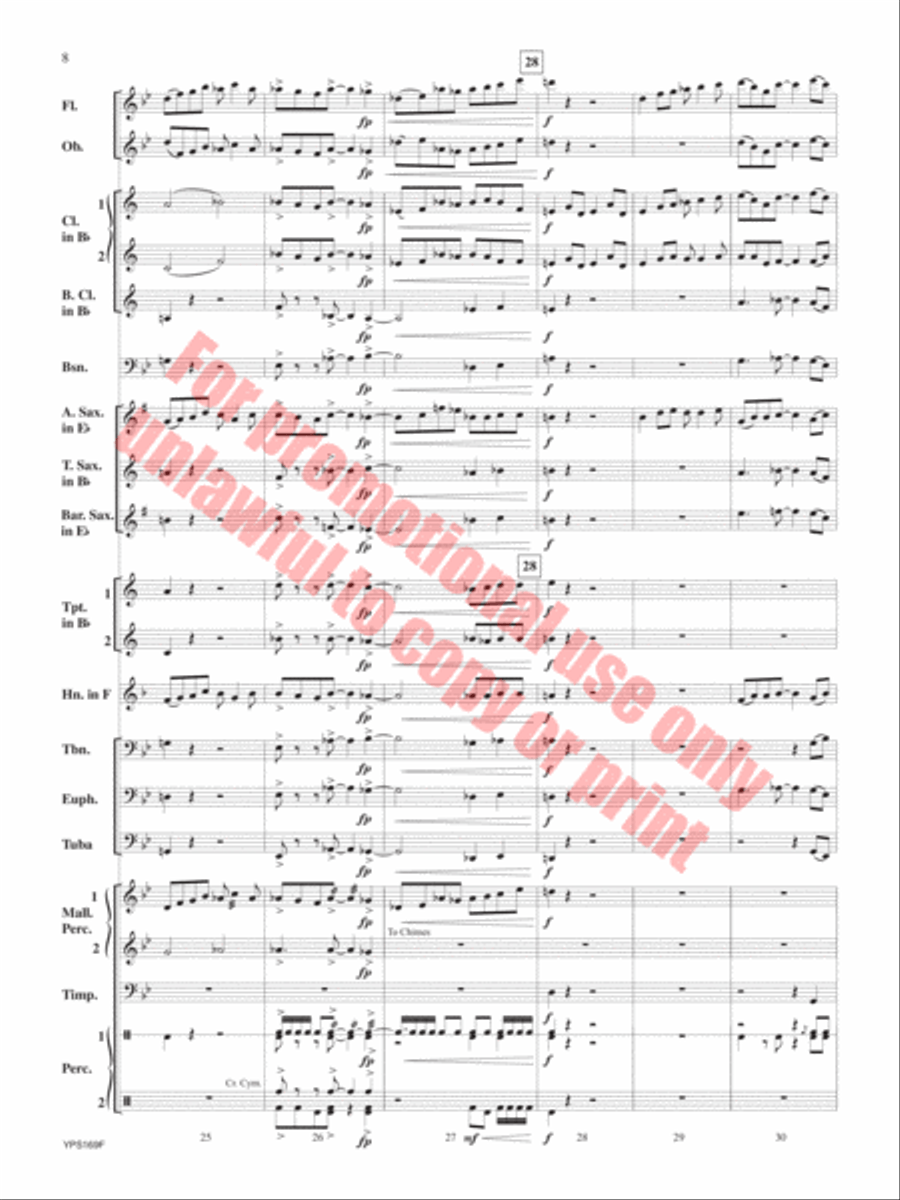 Fracas Concert Band scores gallery preview page 9