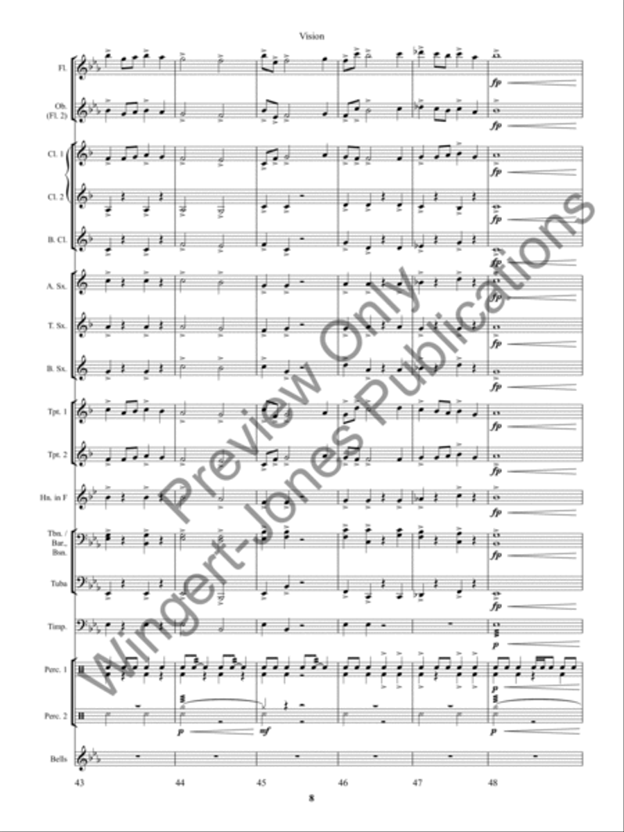 Vision Concert Band scores gallery preview page 12