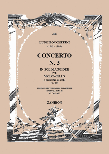 Concerto N. 3 In Sol Magg. G.480