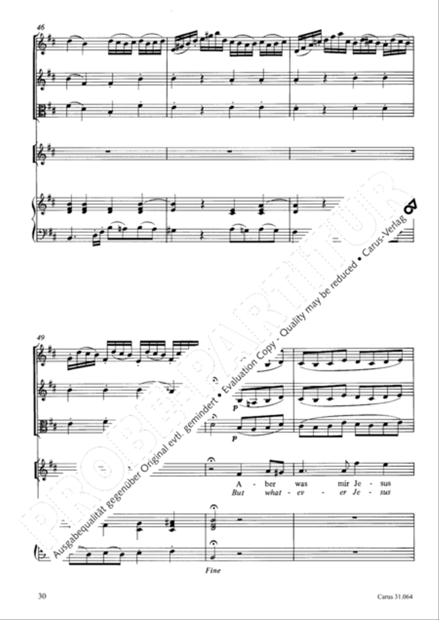 See now, what kind of love (Sehet, welch eine Liebe hat uns der Vater erzeiget) 4-Part scores gallery preview page 31