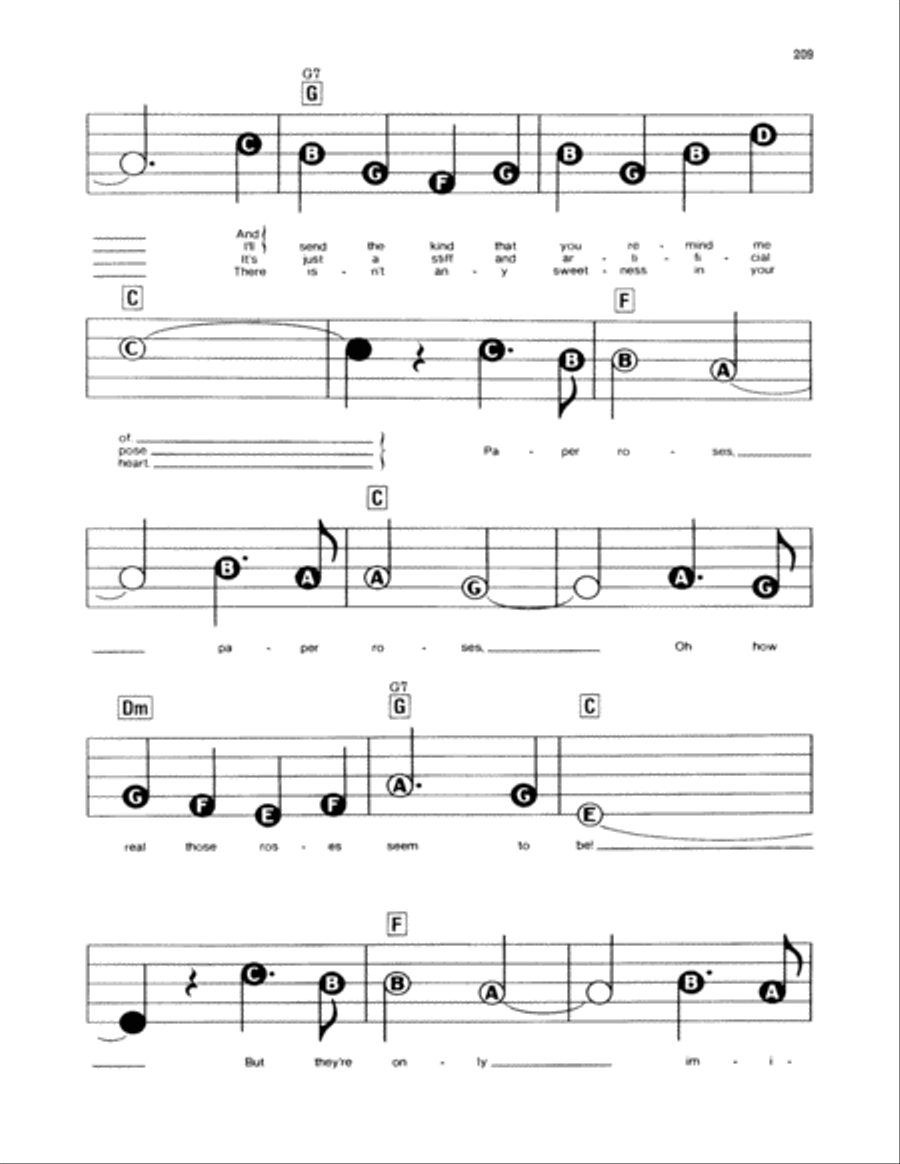 Paper Roses Electronic Keyboard scores gallery preview page 2