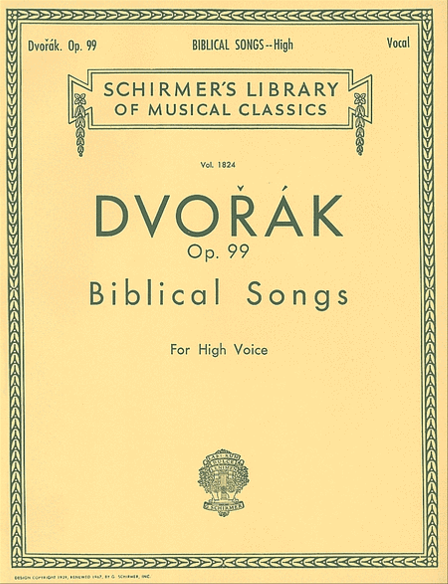 Biblical Songs, Op.99 - High Voice High Voice scores gallery preview page 1