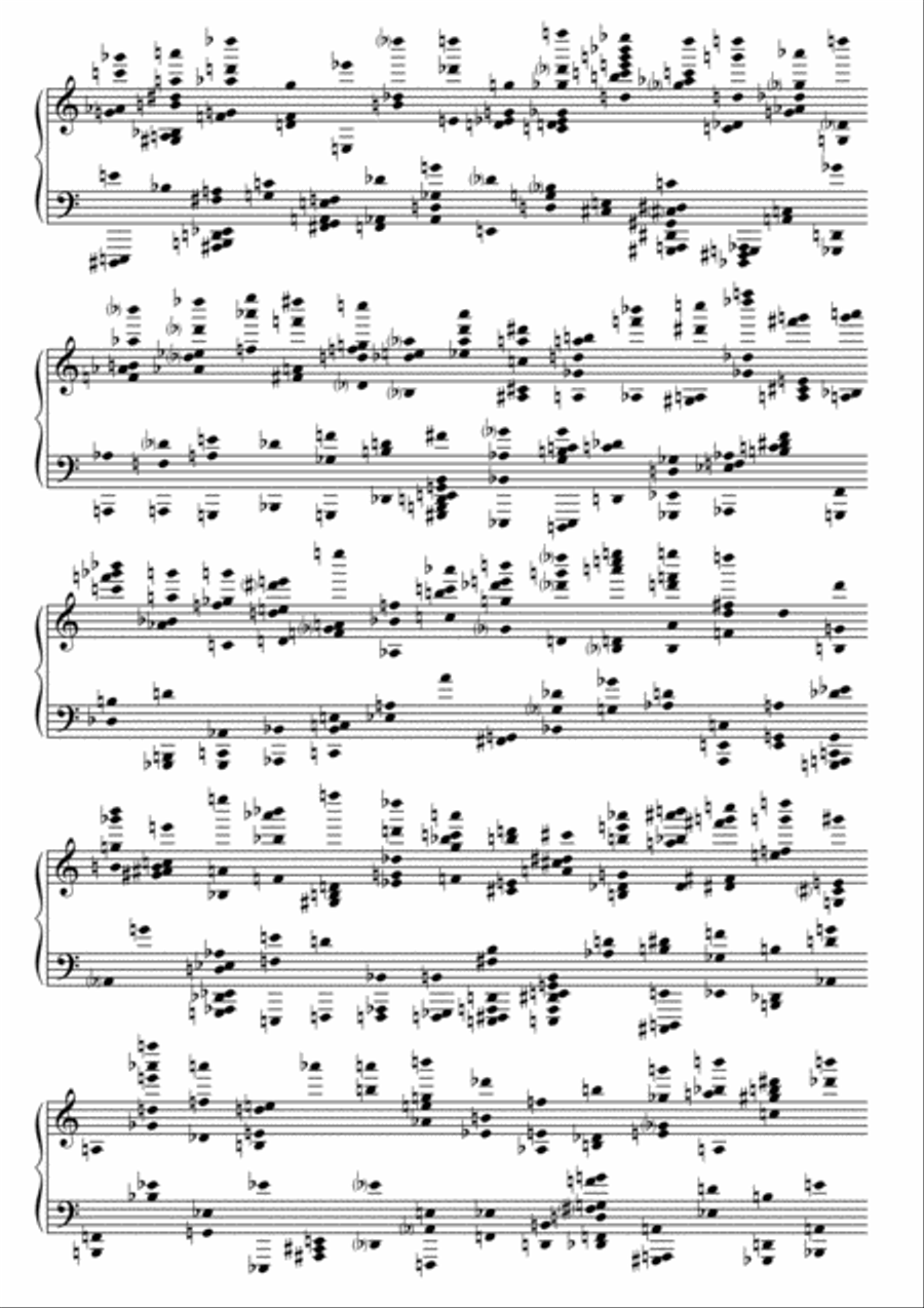 Nocturnal Exercise for piano and electronics Piano Method scores gallery preview page 3