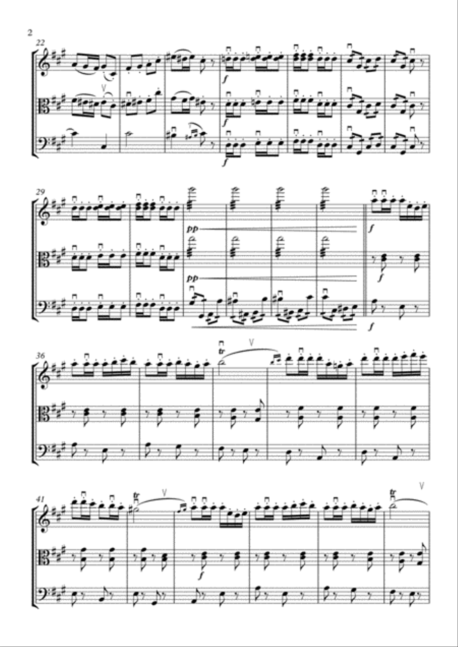 Prelude to Carmen String Trio scores gallery preview page 3