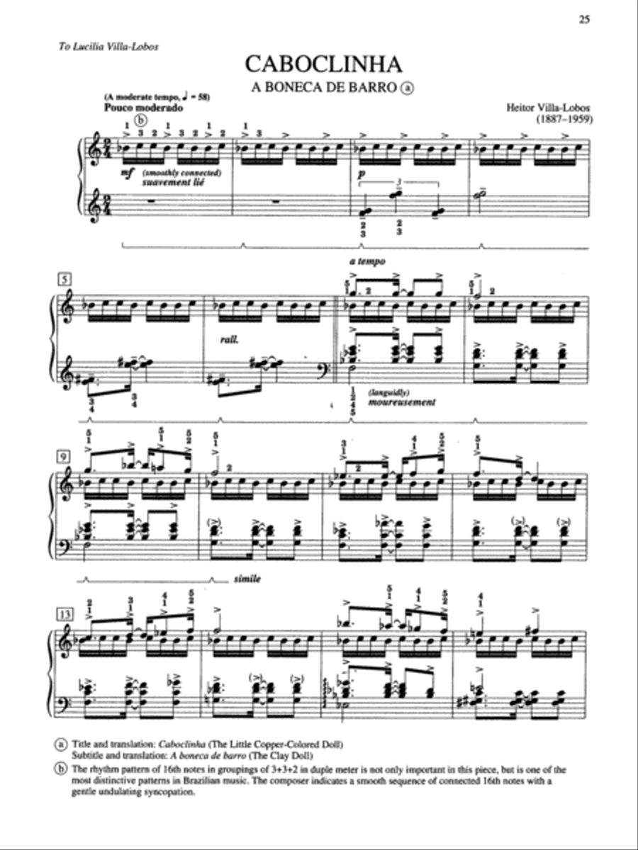 Villa-Lobos -- A prole do bebe, no. 1 Small Ensemble scores gallery preview page 5