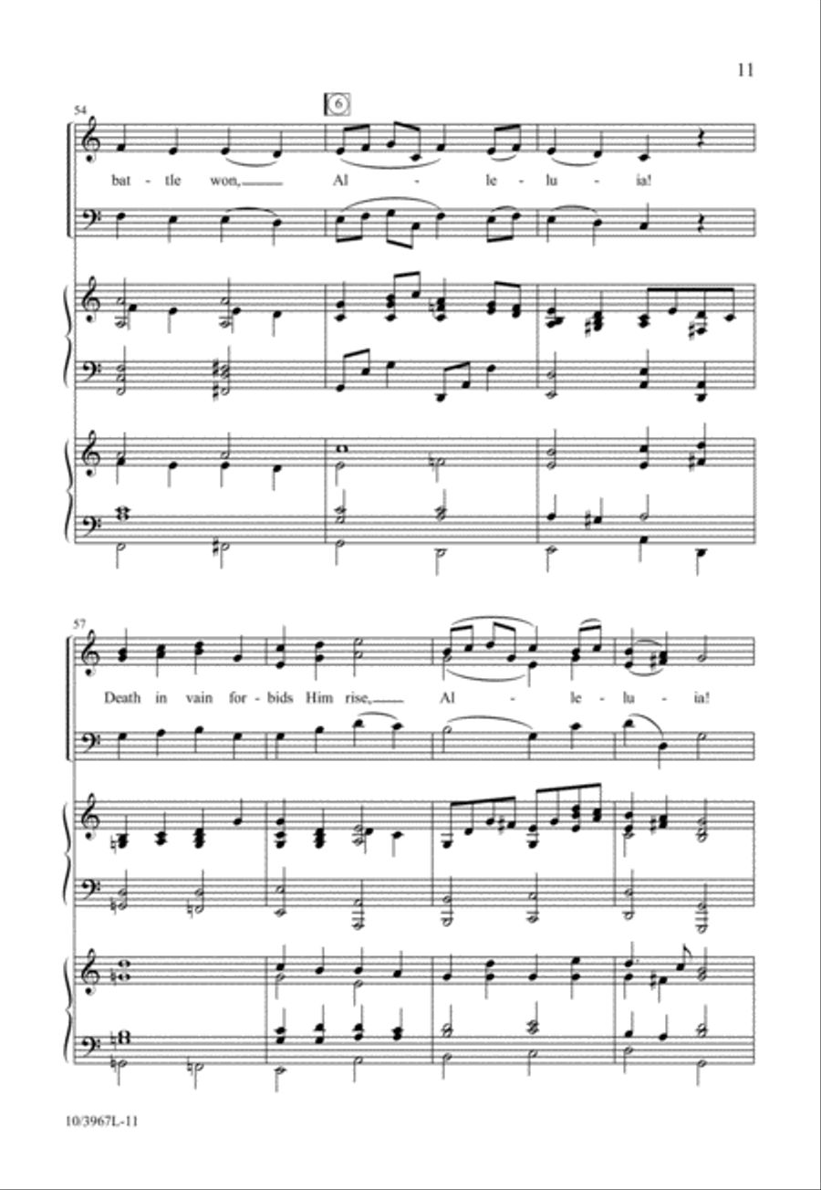 Raise Your Joys and Triumphs High 3-Part scores gallery preview page 12