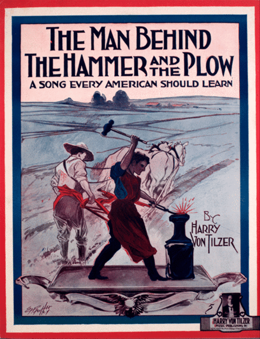 The Man Behind the Hammer and the Plow. A Song Every American Should Learn Voice scores gallery preview page 1