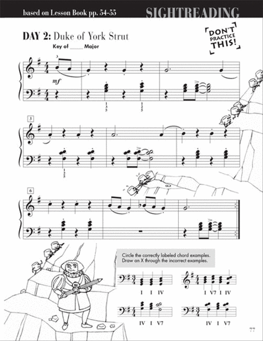 Level 2B – Sightreading Book Piano Method scores gallery preview page 6