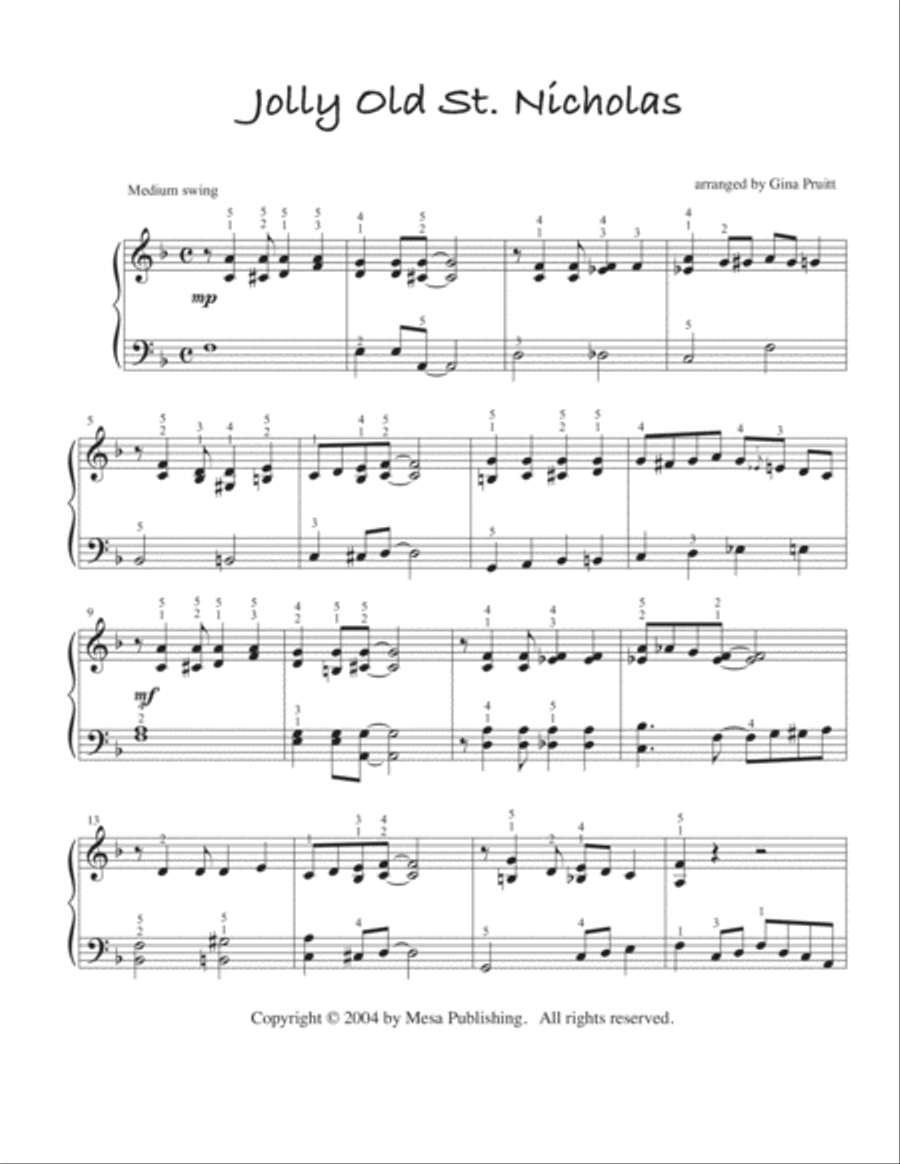 Tis the Season to be Jazzy Piano Solo scores gallery preview page 3