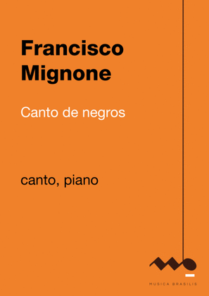 Book cover for Canto de negros