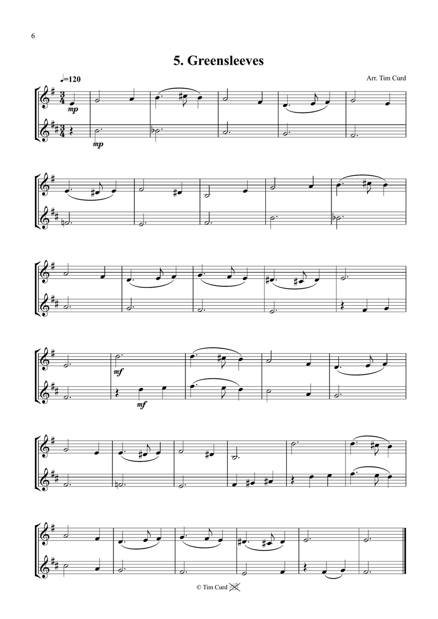14 Fun Duets For Trumpet and Alto Saxophone Alto Saxophone scores gallery preview page 6