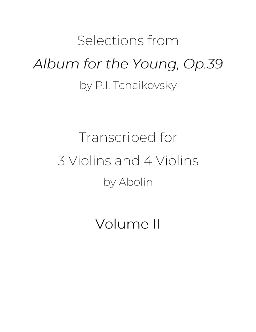 Tchaikovsky: 