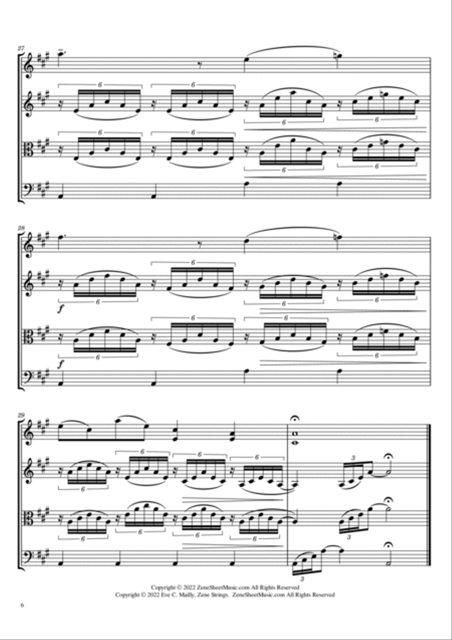 Ave Maria - Franz Schubert (String Trio) String Trio scores gallery preview page 6