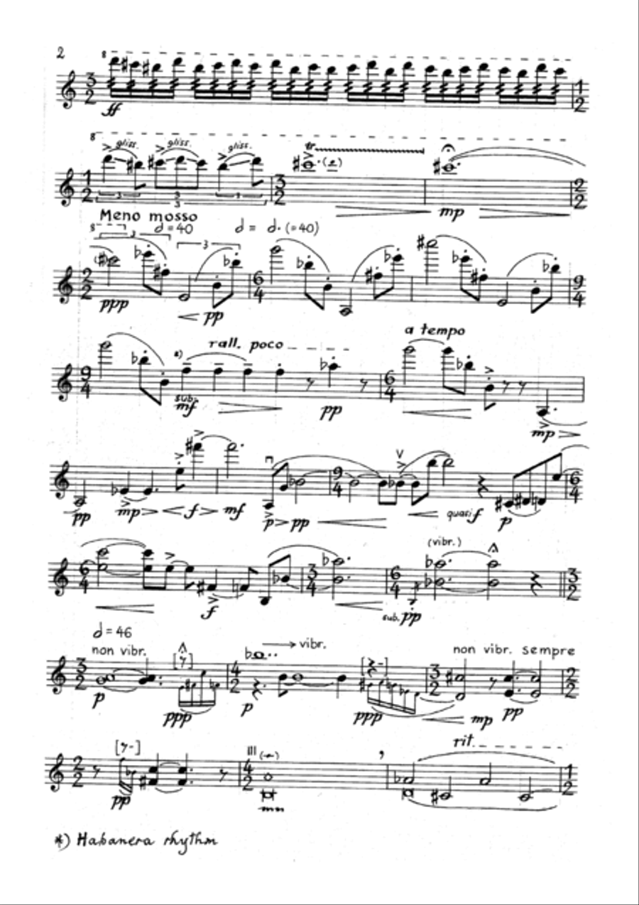 Glances, Repose - for unaccompanied violin Violin Solo scores gallery preview page 4