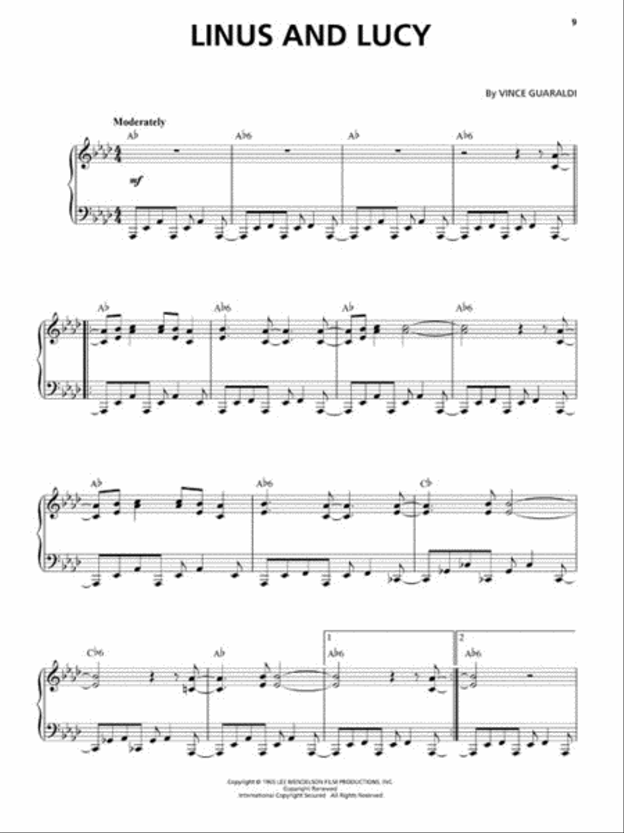 The Peanuts Movie Piano, Vocal, Guitar scores gallery preview page 3