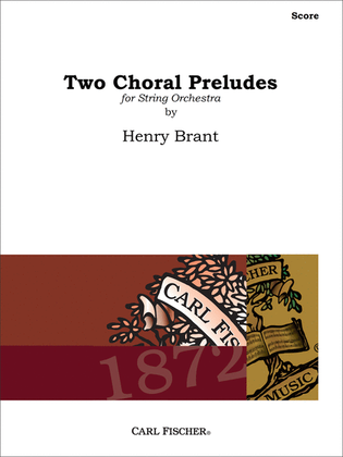 Book cover for Two Choral Preludes