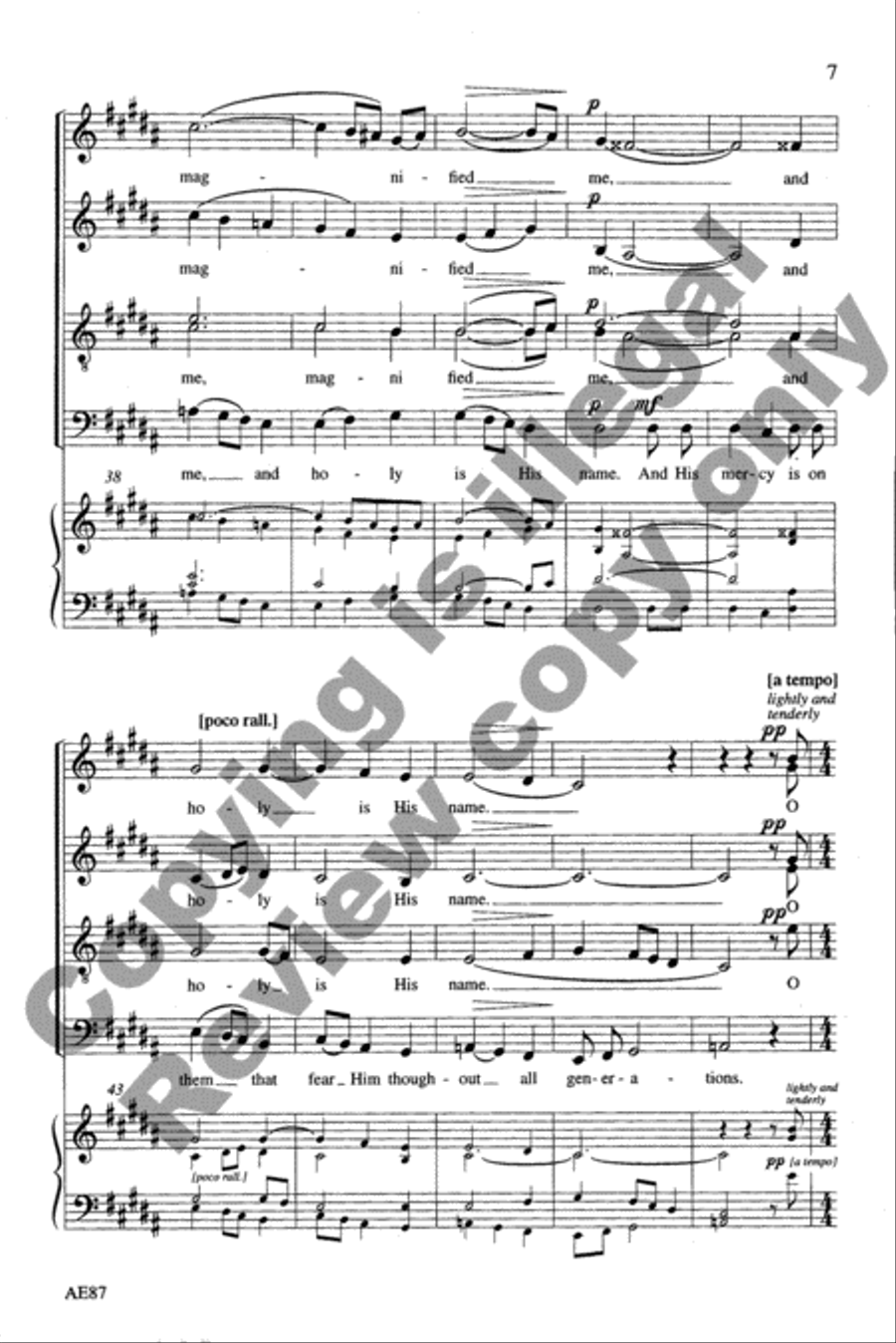 Magnificat & Nunc Dimittis 4-Part scores gallery preview page 9