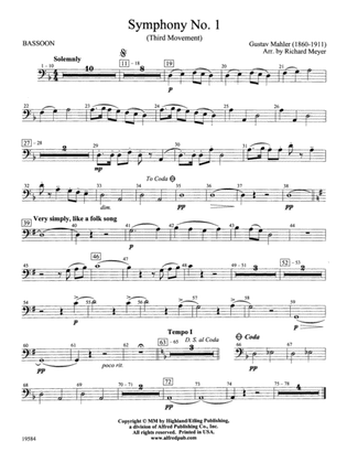 Symphony No. 1, 3rd Movement: Bassoon