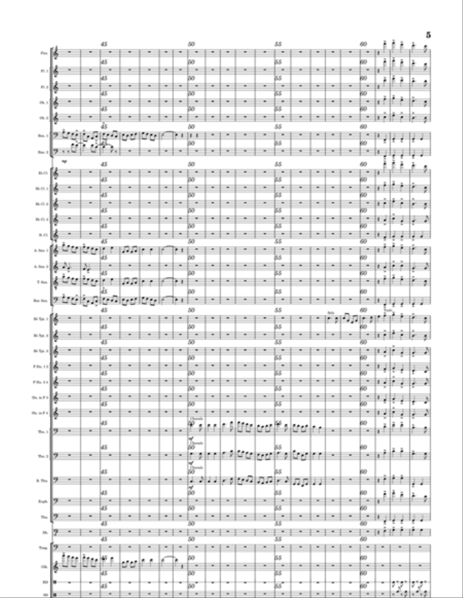 Quick March 'Beltane Fantasia' Concert Band scores gallery preview page 5