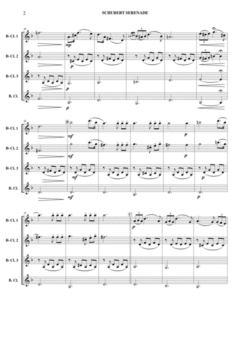 Schubert Serenade - Clarinet Quartet image number null