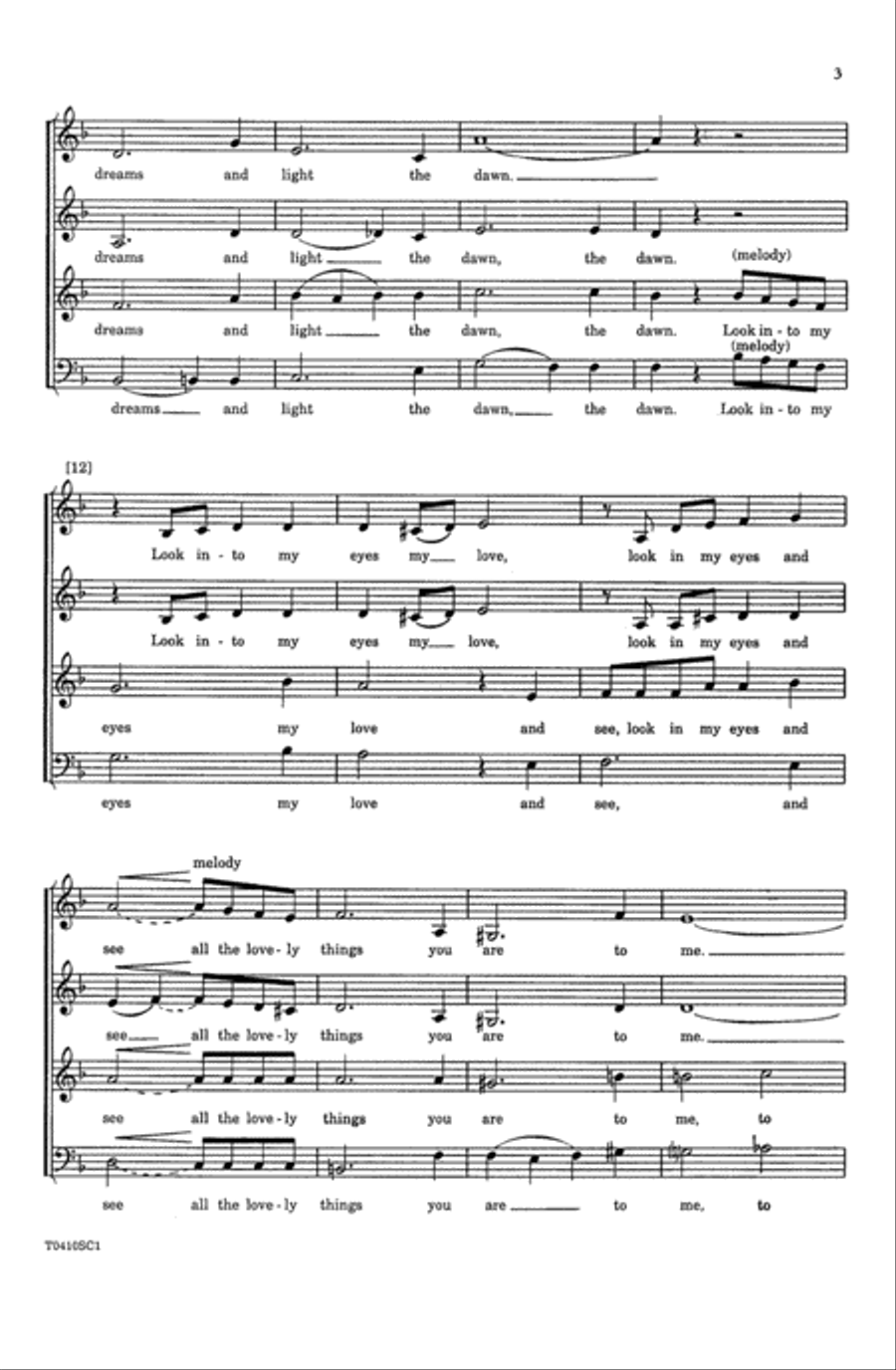 The Shadow of Your Smile (from The Sandpiper) Choir scores gallery preview page 2