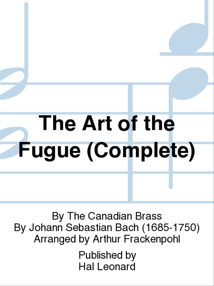 The Art of the Fugue (Complete) Brass Quintet scores gallery preview page 1