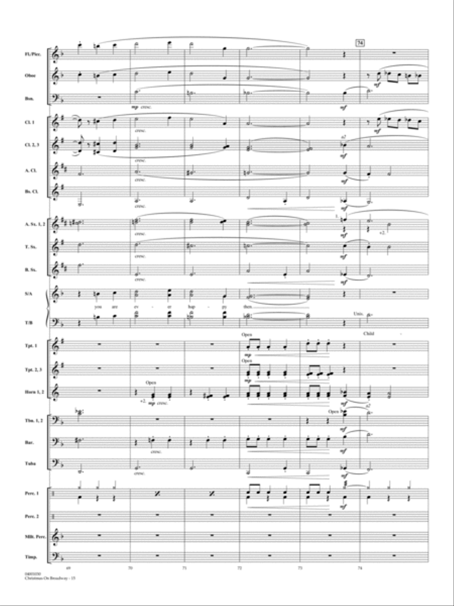 Christmas on Broadway - Full Score Choir scores gallery preview page 15