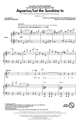 Aquarius / Let the Sunshine In (from the musical Hair) (arr. Roger Emerson)