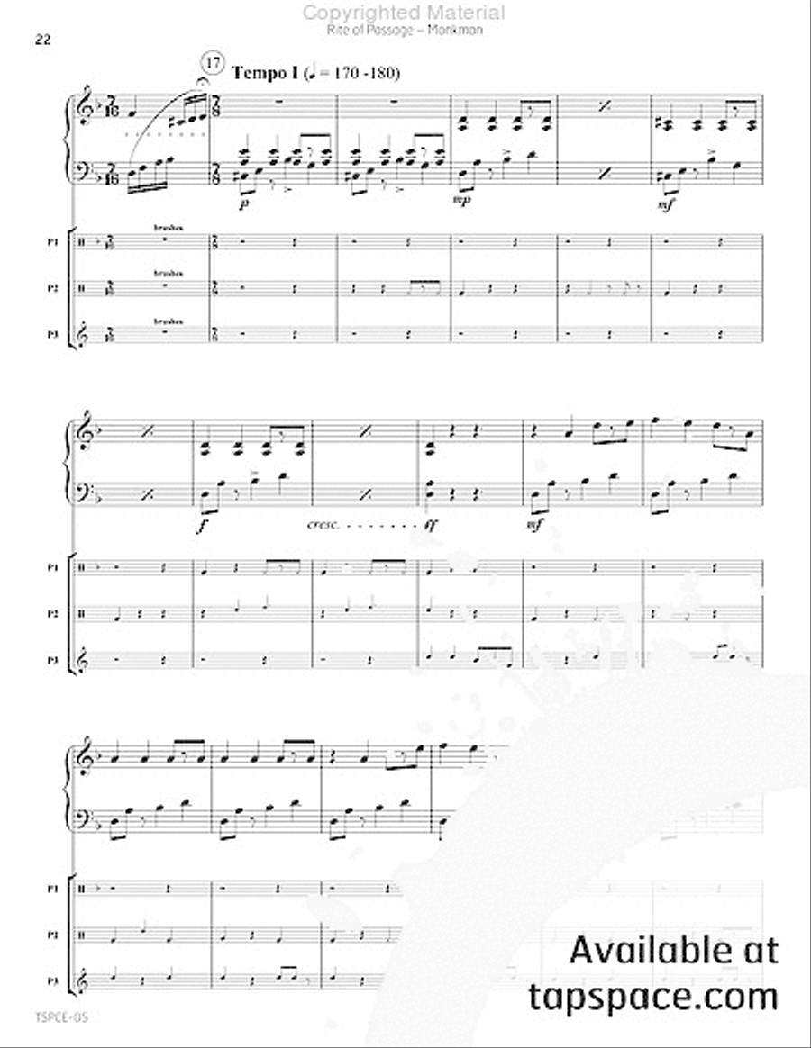 Rite of Passage Rite of Passage Percussion Ensemble scores gallery preview page 25