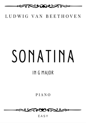 Book cover for Beethoven - Sonatina in G Major - Easy